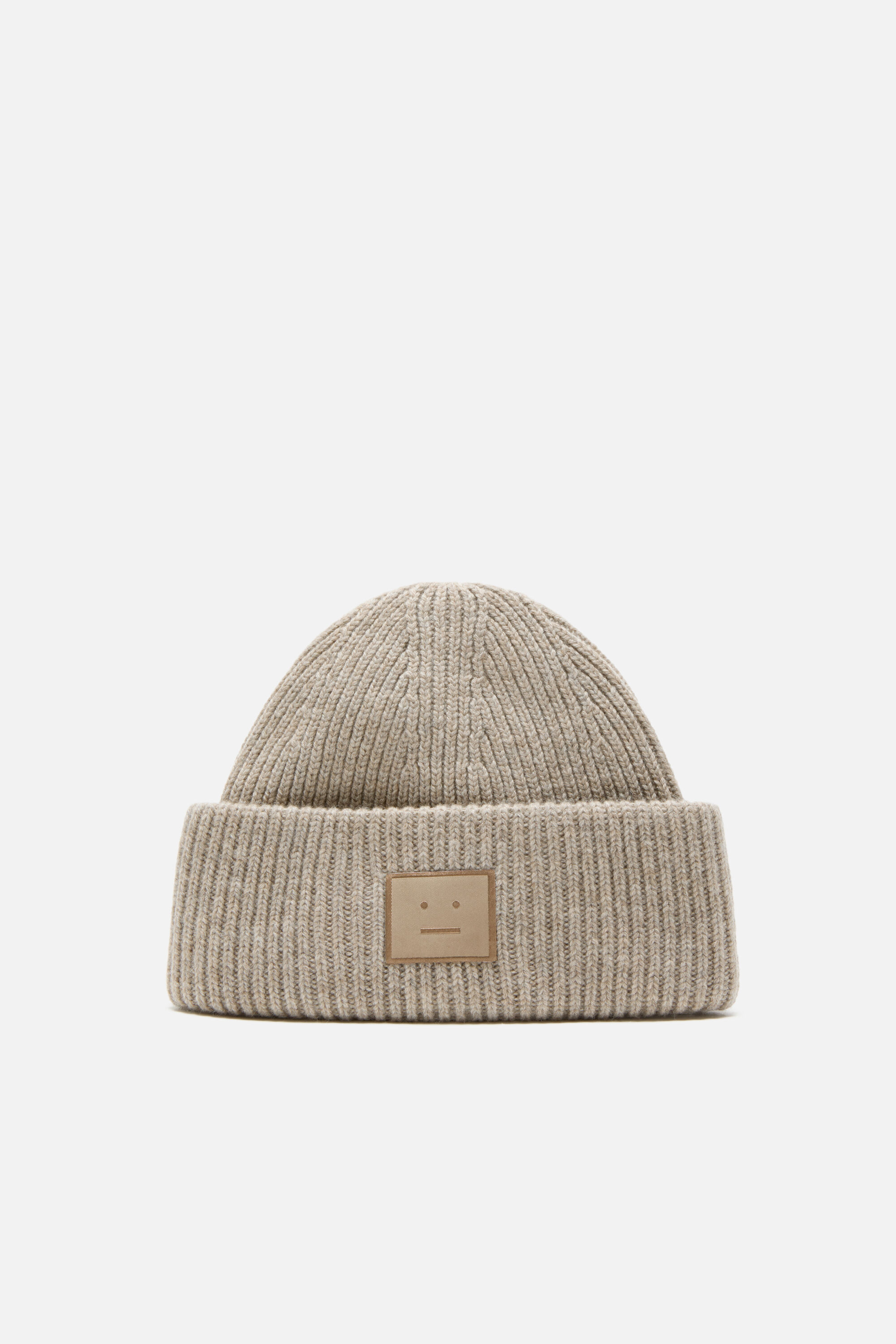 Acne Studios - Face logo beanie - Yak - Black
