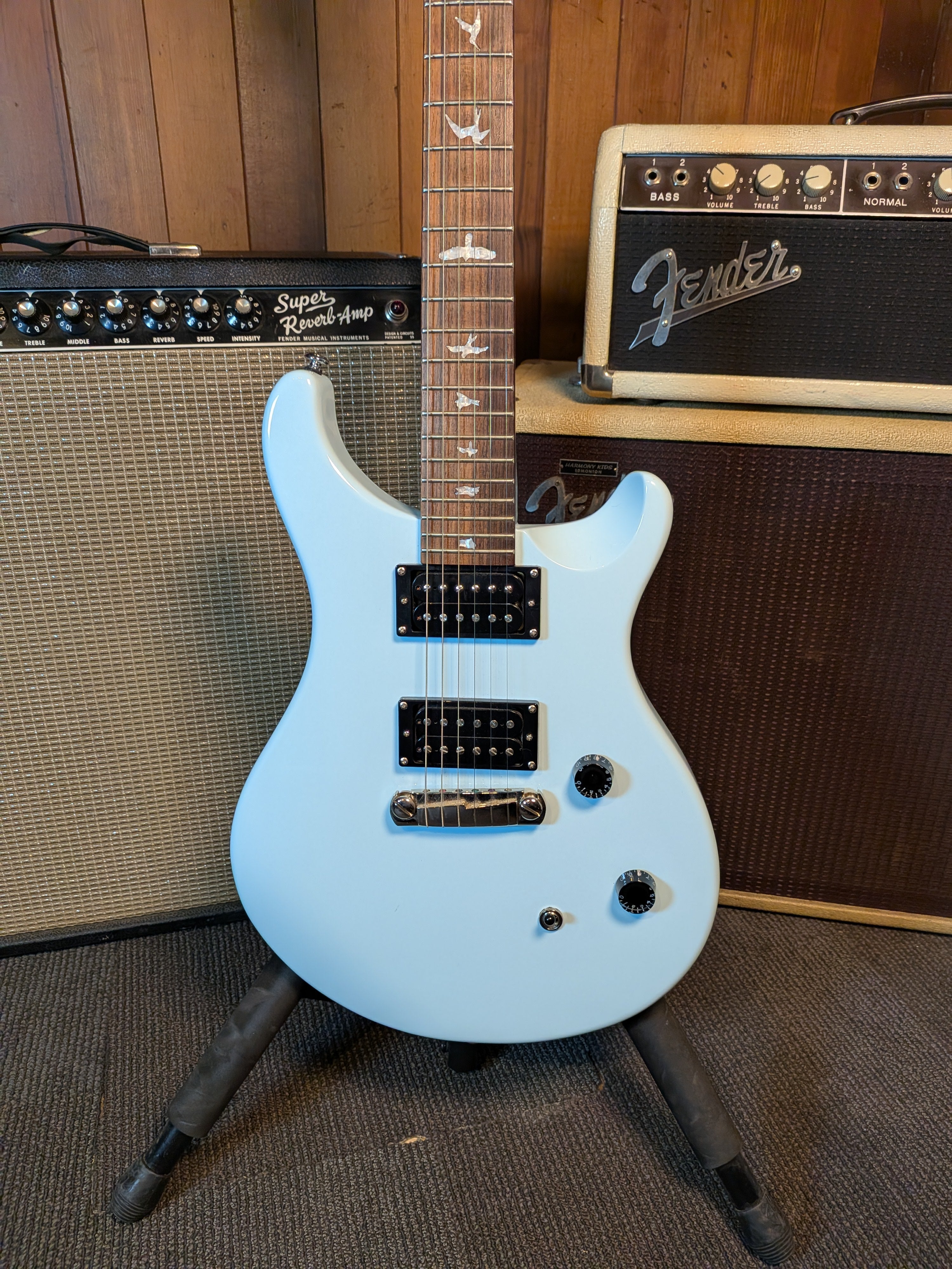 PRS SE Tim Mahoney Signature Guitar w/Case - Baby Blue (2011