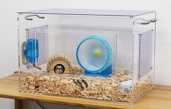 オーダーメイド アクリル飼育ケージ ハムスターケース セミオーダー