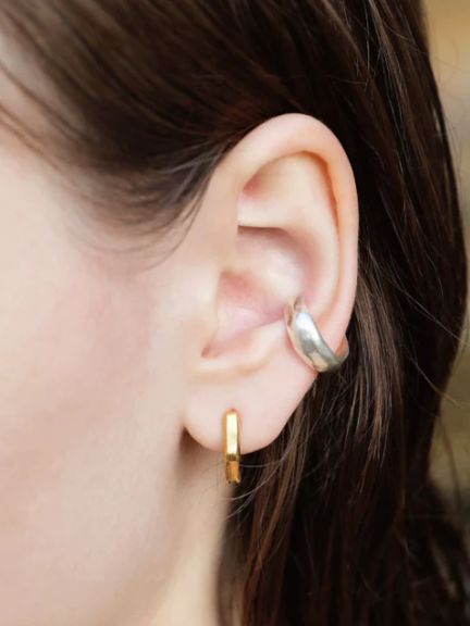 TEN. - 【両耳用】シマーピアス GOLD ゴールド シンプル デザイン ユニ