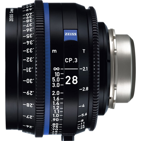 Zeiss CP.3 28mm T2.1 Compact Prime Cine Lens for Sony E, Feet 2193-348