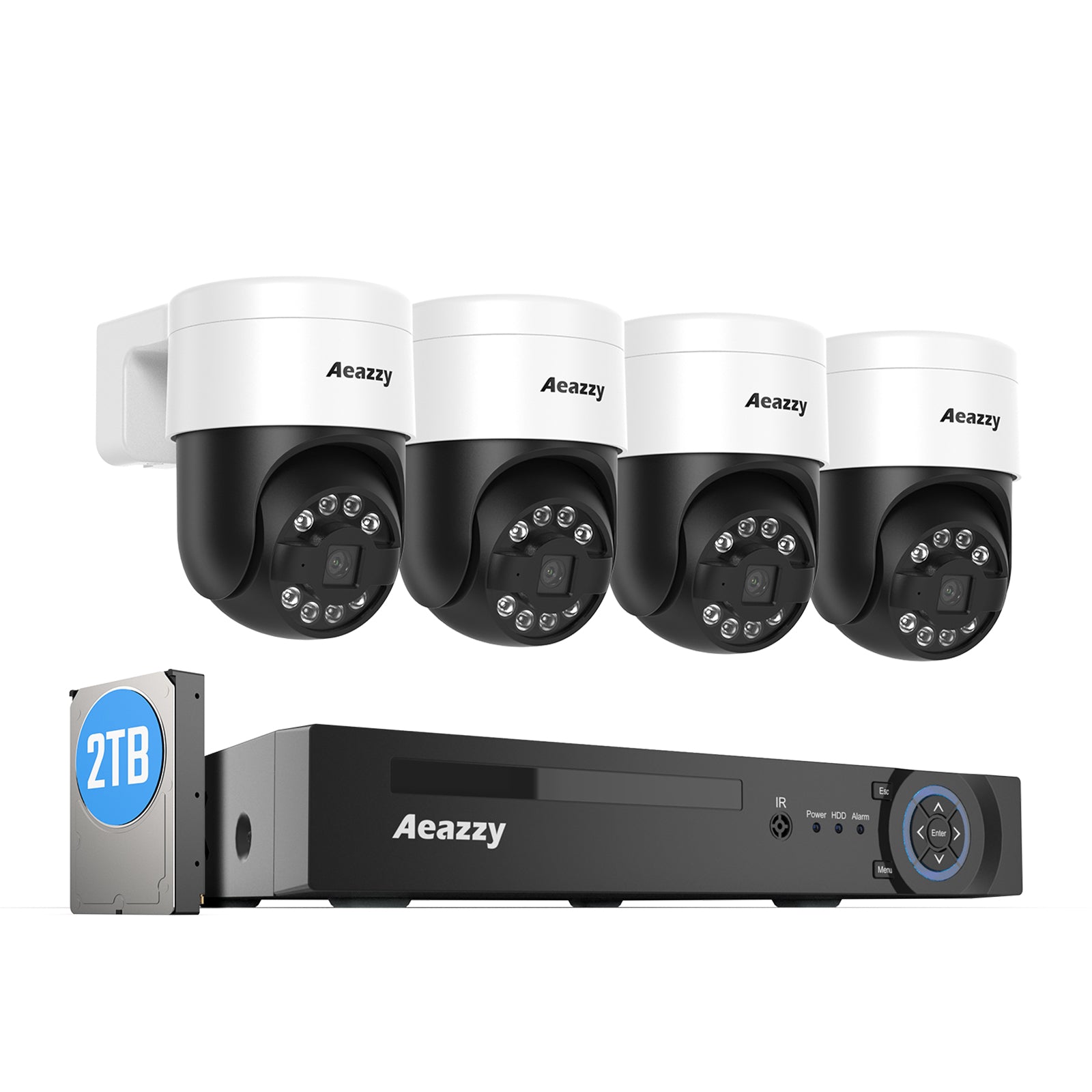 Aeazzy 防犯カメラ 4台セット 3TBストレージ さくら Aeazzy 防犯カメラ