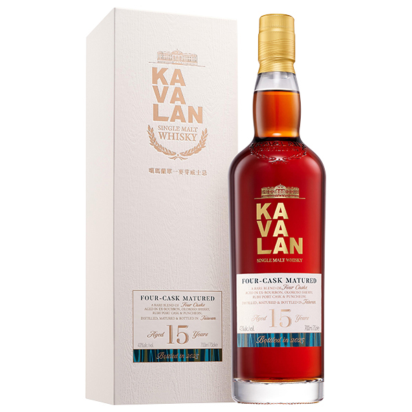 カバラン15年シングルモルトウイスキー(Kavalan 15 Year Old Single