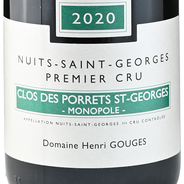 2020 アンリ・グージュ ニュイ・サン・ジョルジュ・クロ・デ・ポレサン