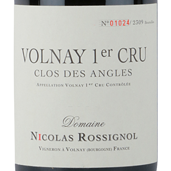 2019 ヴォルネイ・プルミエ・クリュ・クロ・デ・ザングレ / ニコラ