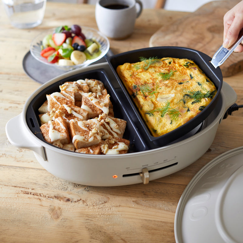 BRUNO Half Grill and Flat Plate (for Oval Hot Plate) – Afterwork