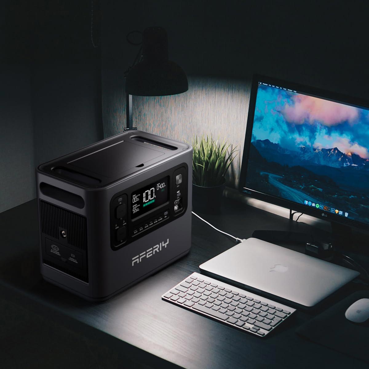 AFERIY ポータブル電源1200W 出力, 大容量 1248Wh 家庭・アウトドア