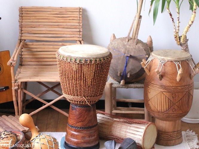 アフリカンスクエアー / サカラ・ドラム(バタドラム) M