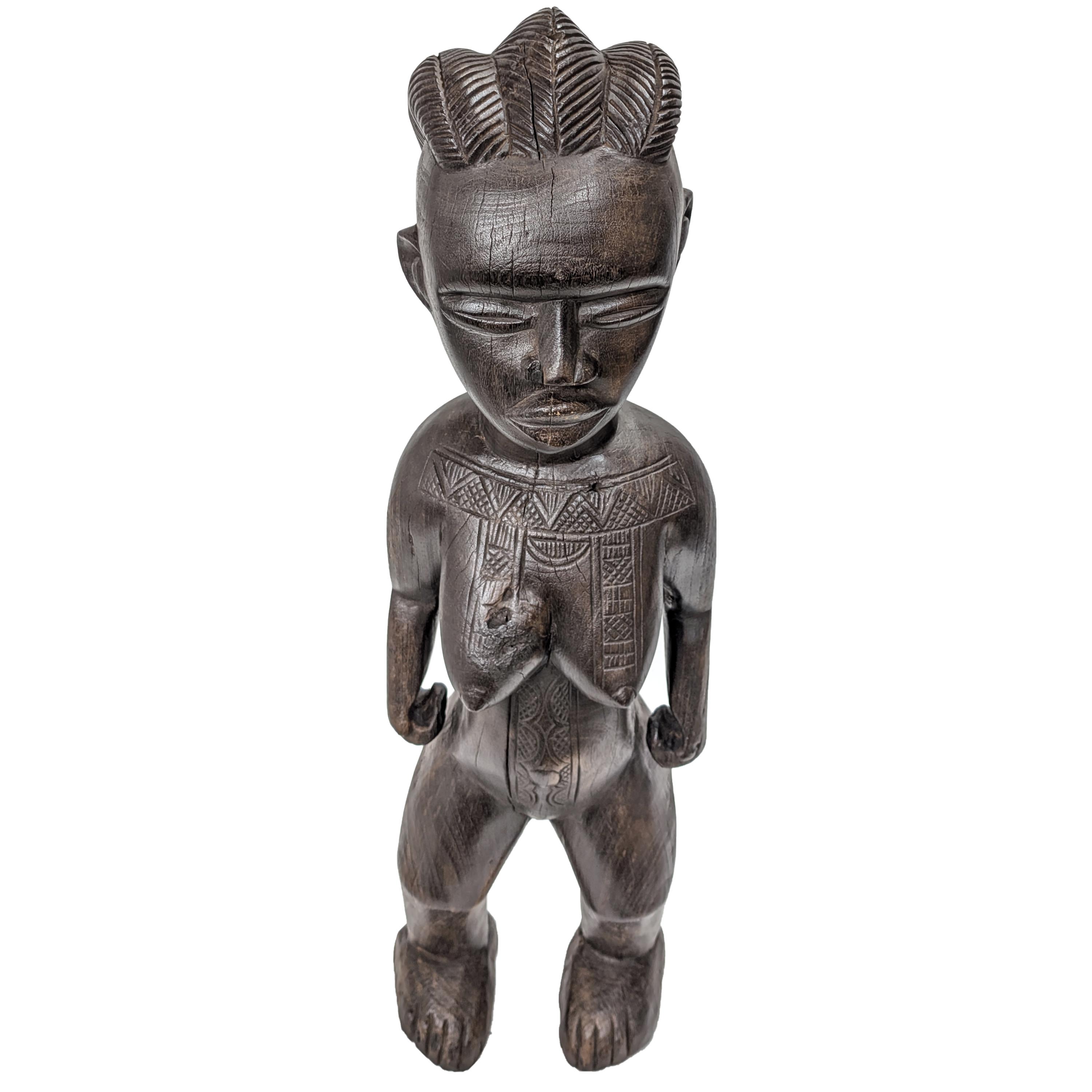 アフリカ トーゴ北部 母子像 プリミティブアート 木彫り 民間信仰