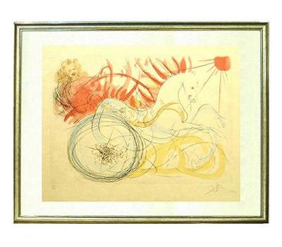 ダリ（Dali） ドンキホーテ（鳥）リトグラフ 直筆サイン エディション