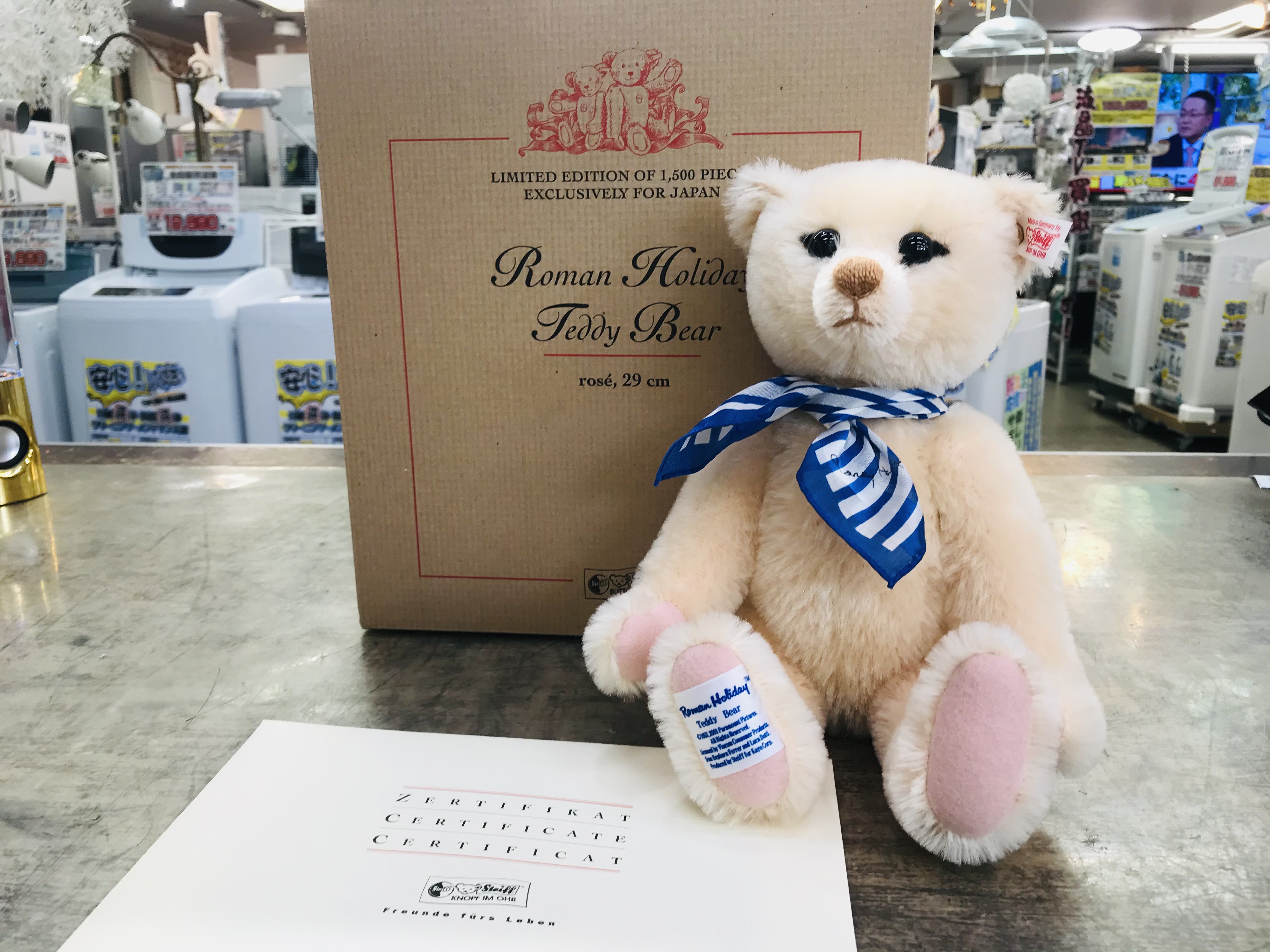 シュタイフ社 2002年 ローマの休日テディベア シュタイフ社 2002年