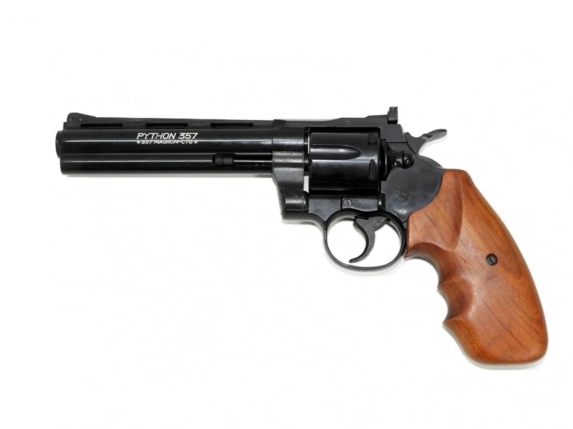 MGC] コルトパイソン 357マグナム 6インチ 木製グリップカスタム (中古