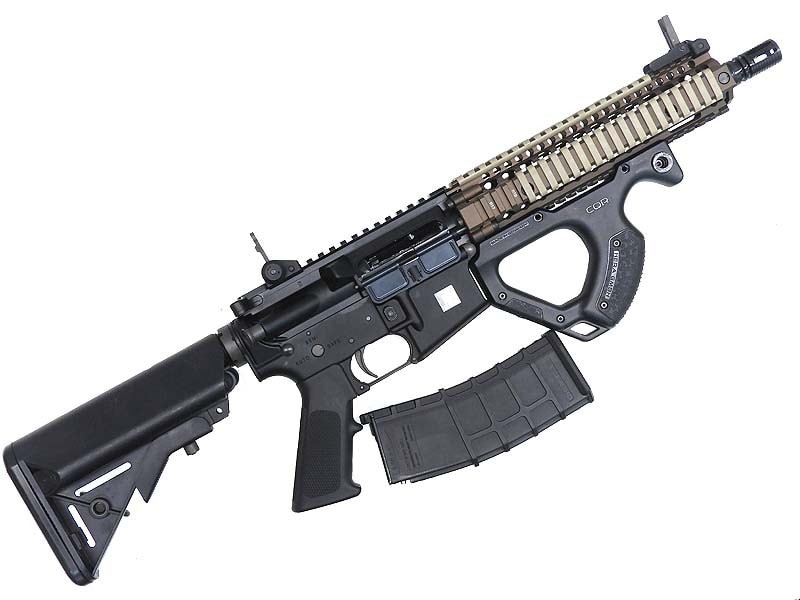 GHK] Mk18 Mod1 CO2 Daniel Defense ライセンス 鍛造レシーバー GBBR