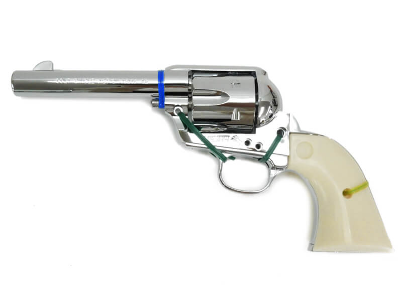 特価】【新品】HWS SAA.45 シビリアン オールシルバーHW モデルガン