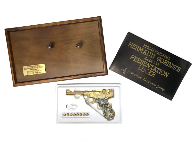 ACG] ルガーP08 ヘルマンゲーリング 4インチ 金属モデルガン 額縁付き