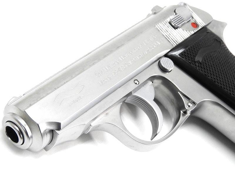 300円off】マルゼン ワルサーPPK シルバー ガスガン 静音カスタム 300