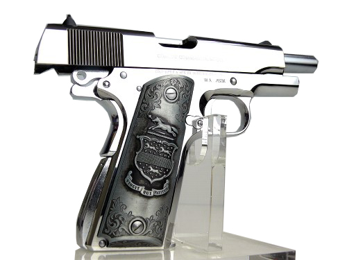 WA製 ABS樹脂ガスガン コルト コンバットコンダーカスタム シルバー