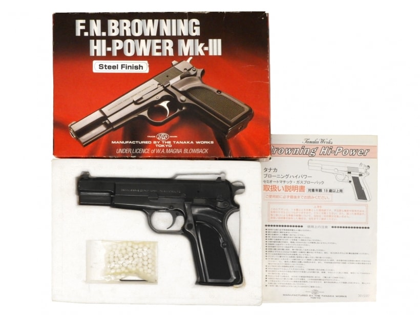 タナカ] ブローニングハイパワー MKIII スチールフィニッシュ旧