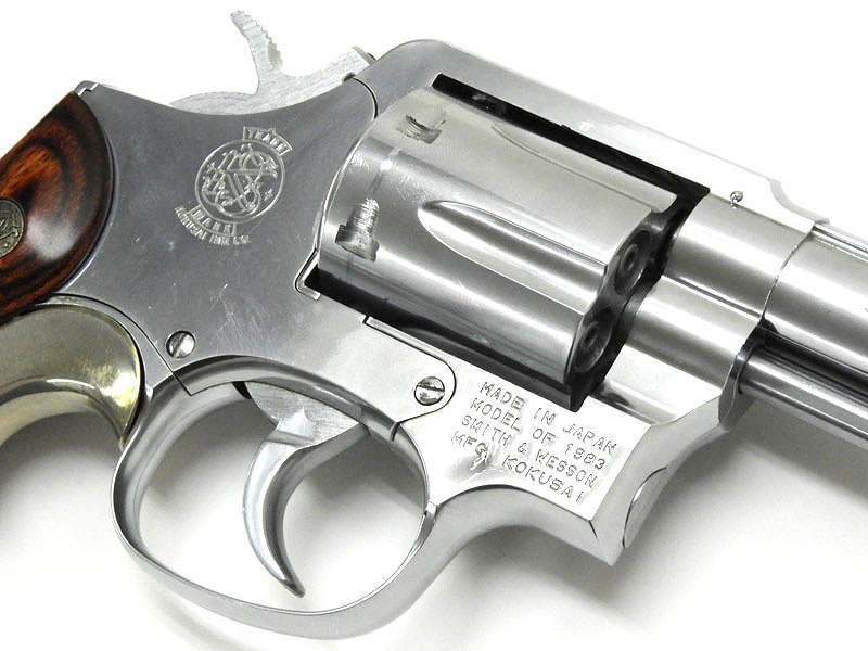 コクサイ】s&w M64モデルガン+交換用木グリ