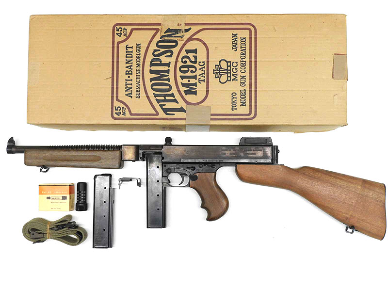 MGC] トンプソン M1921 ミリタリータイプ SMG 金属モデルガン 中期型