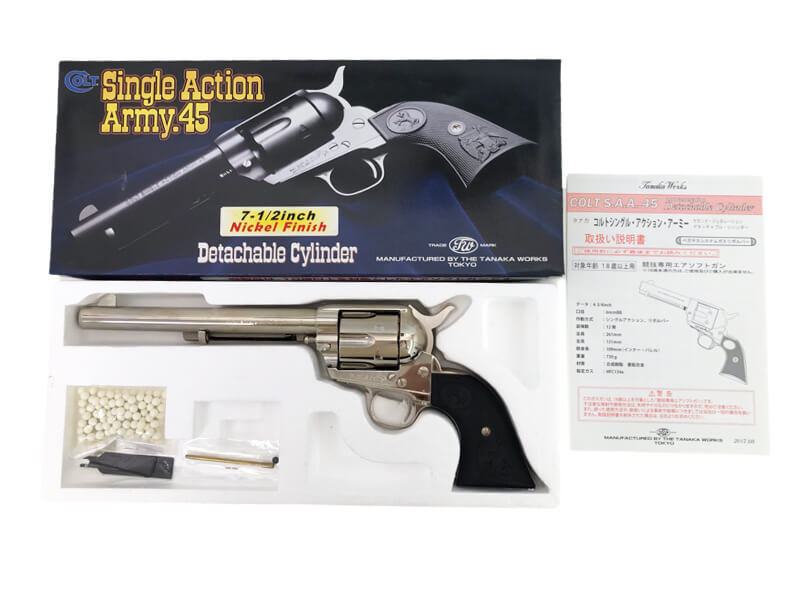 タナカ saa シングルアクションアーミー ニッケルフィニッシュ