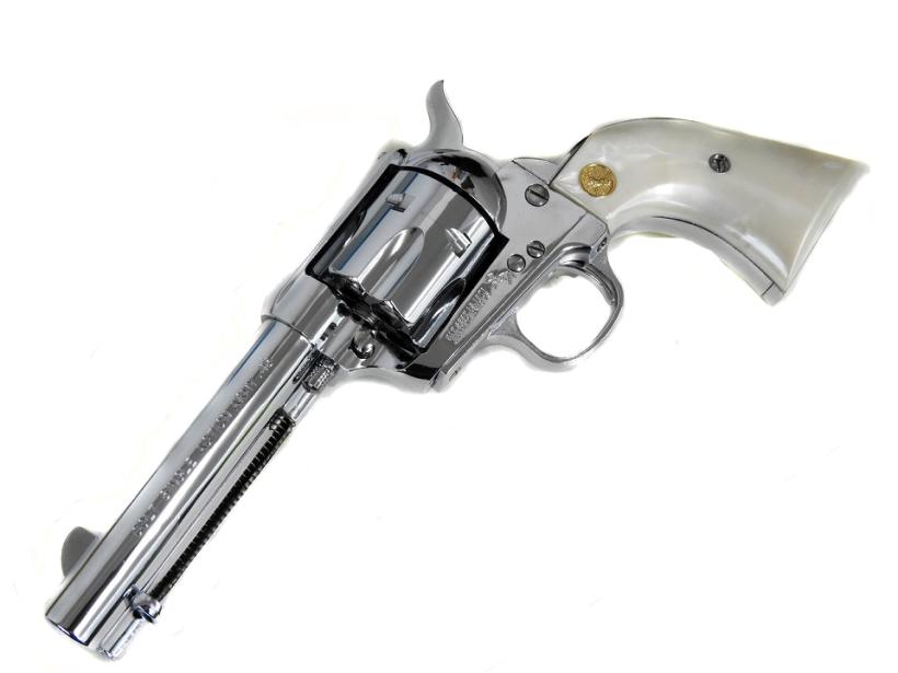 HWS] コルトSAA.45 シビリアン オールシルバー 発火モデルガン (未発火