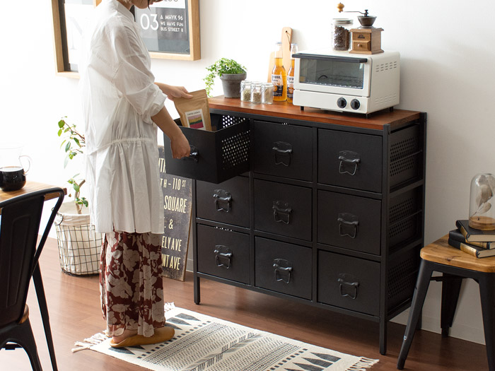 希少♦️ホワイ トラタン アイアン大容量6杯チェスト♦️ヴィンテージ