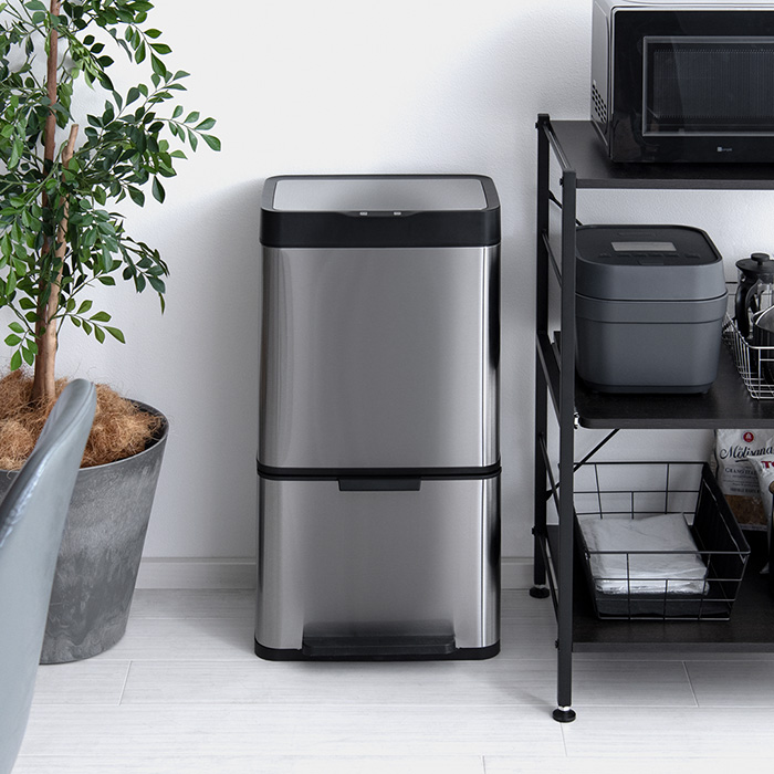 NINE STARS(ナインスター) 自動開閉ダストボックス 50L 3分別タイプ