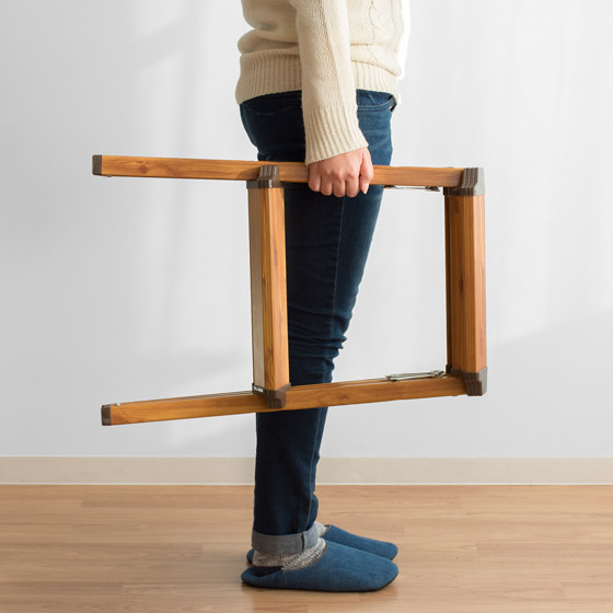 う*ぎ様 【アンティーク】木製折りたたみ式ステップスツール 楽天市場