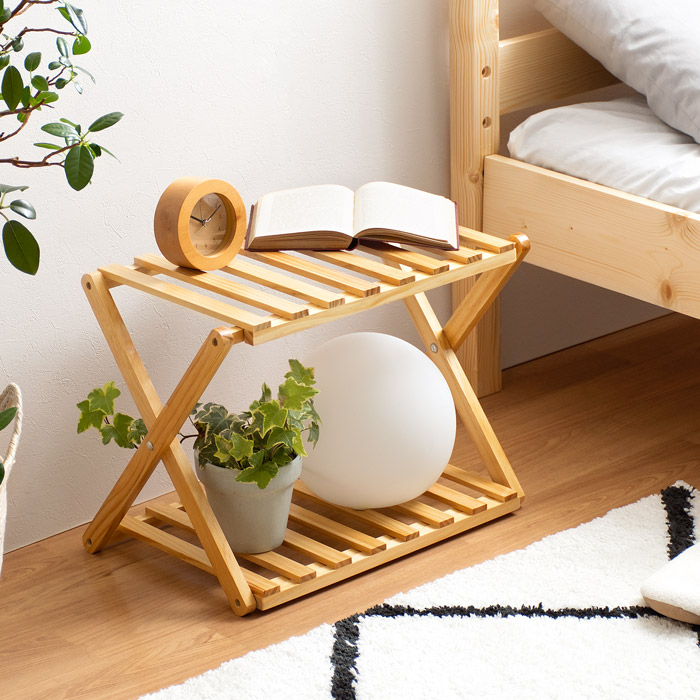 ハングアウト 折りたたみラック 二段 ハングアウト 折りたたみラック