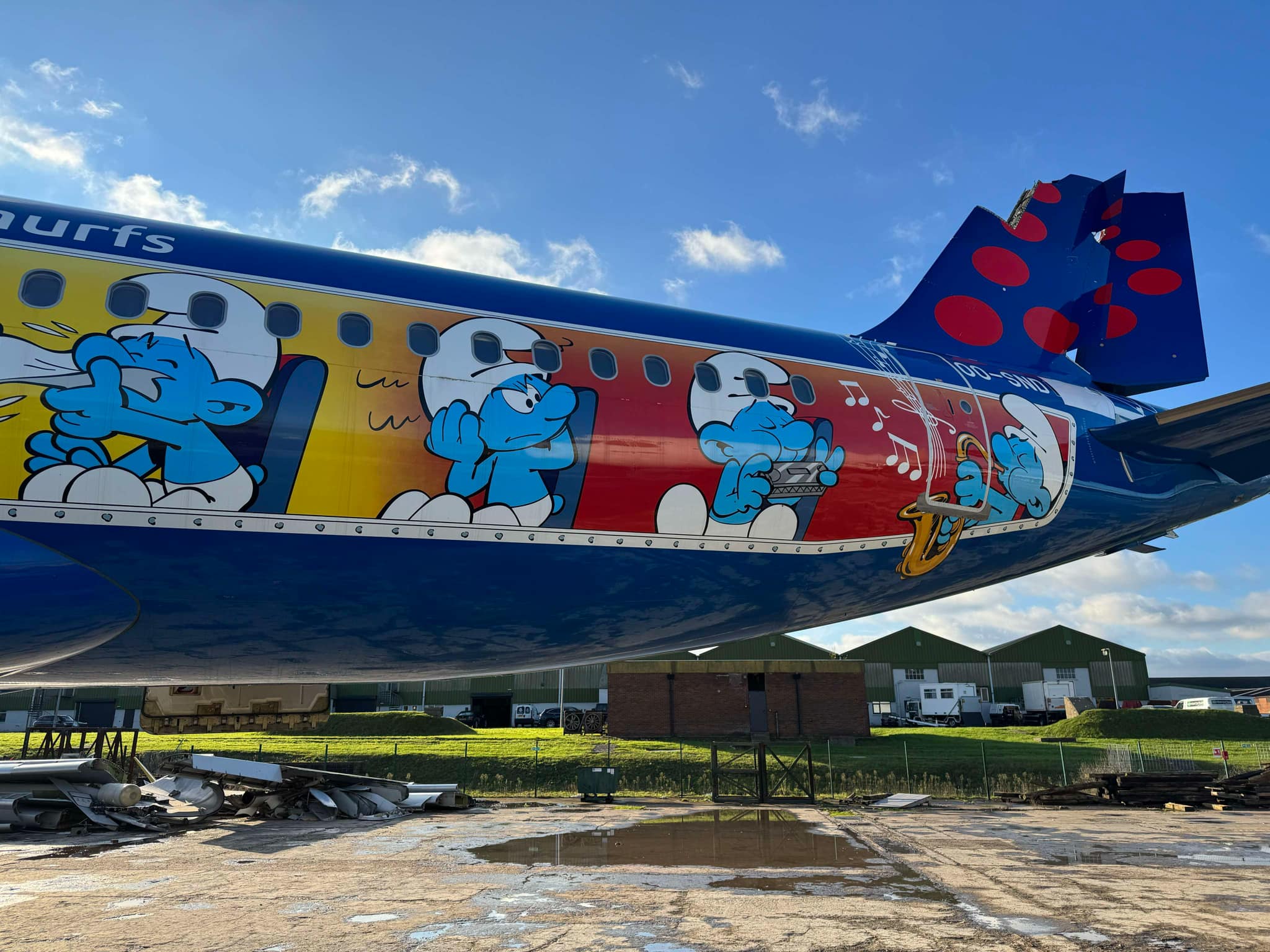 SN A320 Airlinertags ブリュッセル航空スマーフ コラボ特別機 SN A320