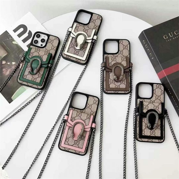 新品 GUCCI グッチ iPhone 15 ケース アイフォンケース グレー