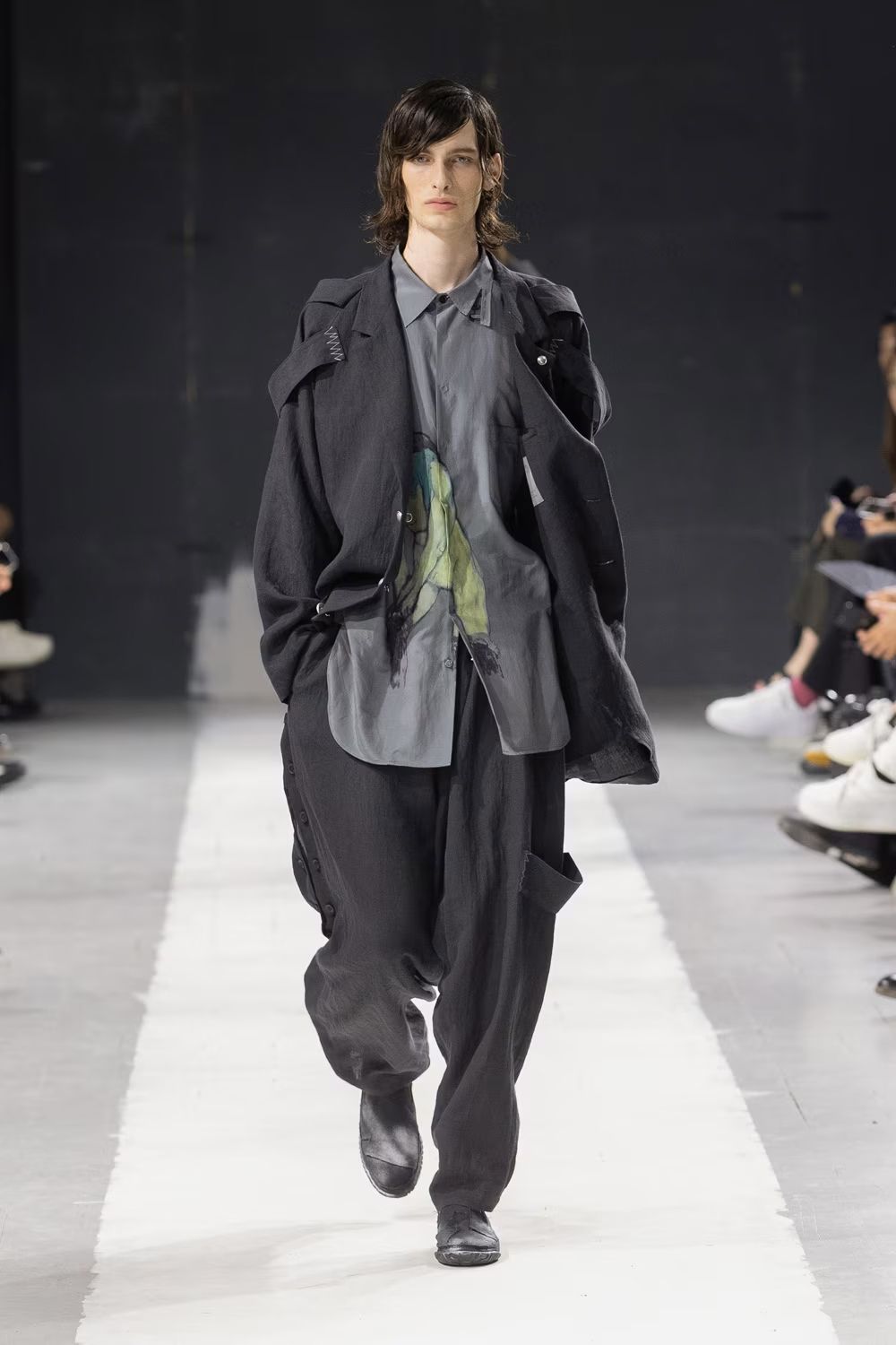 希少】 Yohji Yamamoto 変形サルエルパンツ ブラック 希少】 Yohji