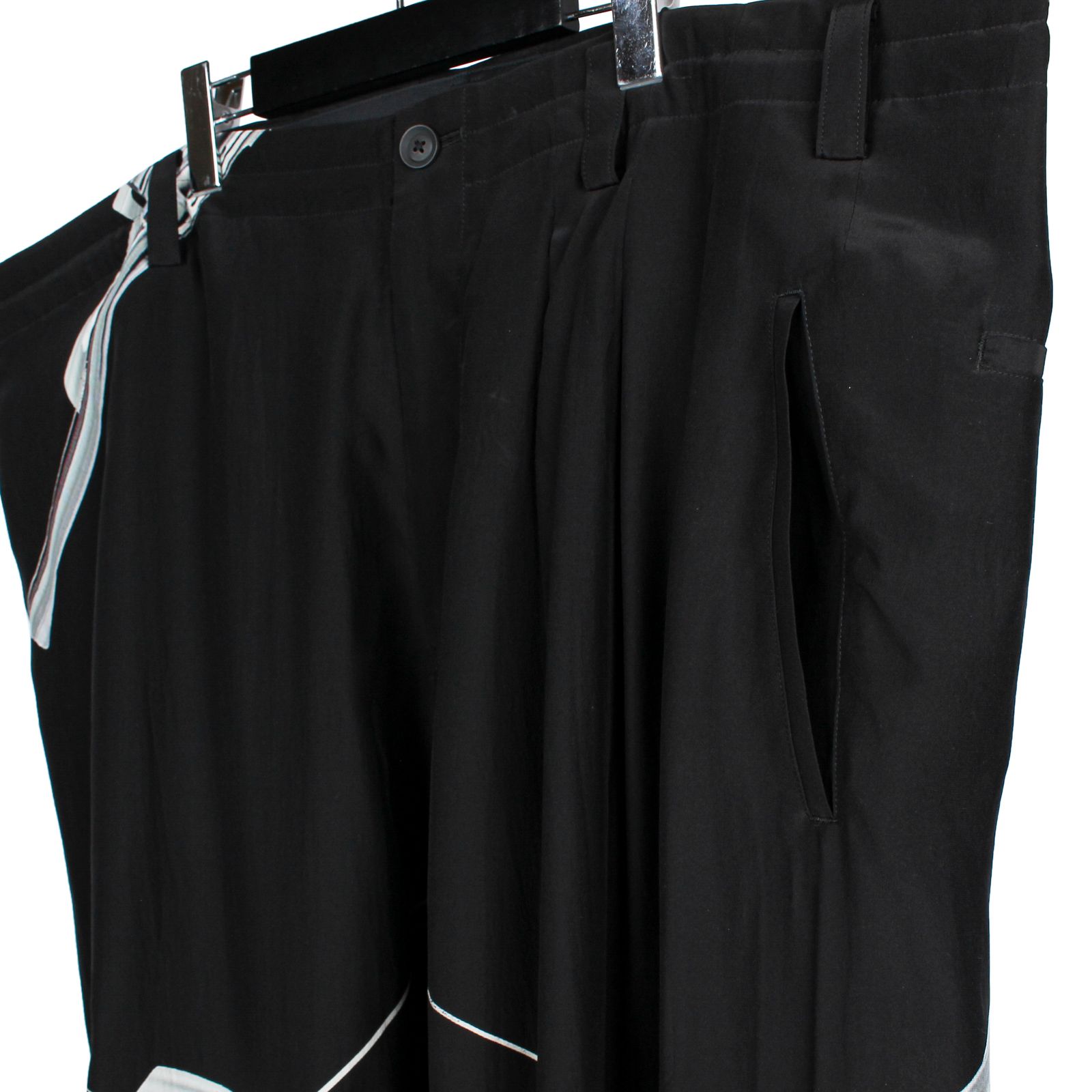 yohji yamamoto - pour homme サルエルマチ付きP・柄 / HX-P52-423