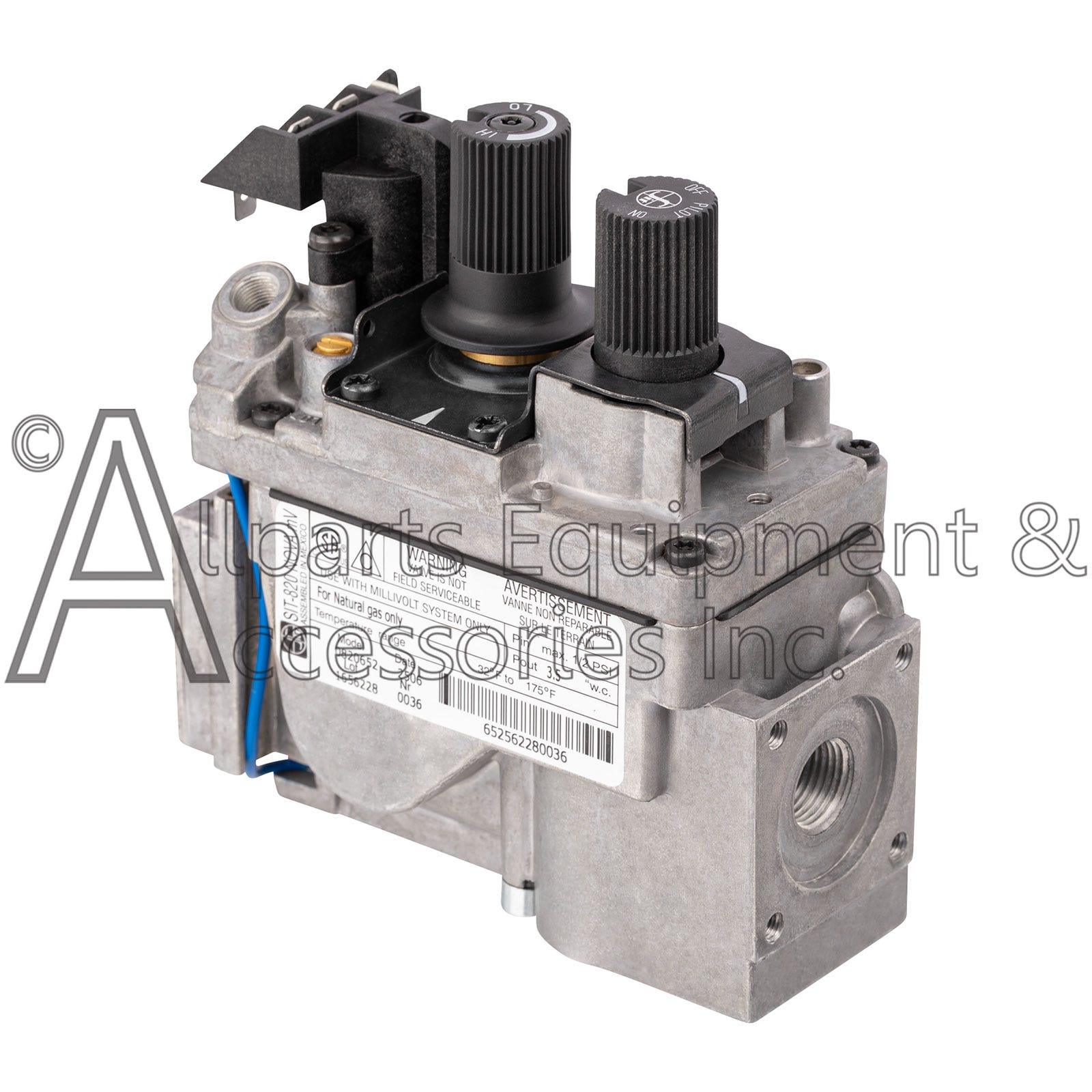 0820652 SIT-820 NOVA Mv Natural Gas Valve Millivolt powered