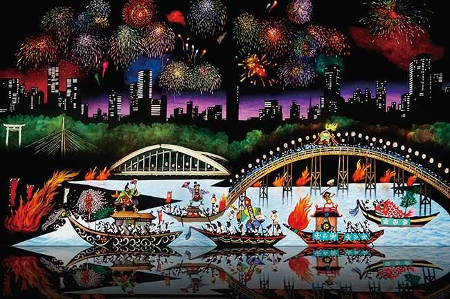 アート・イラスト | 藤城 清治 | 光るジグソーパズルのアップルワン