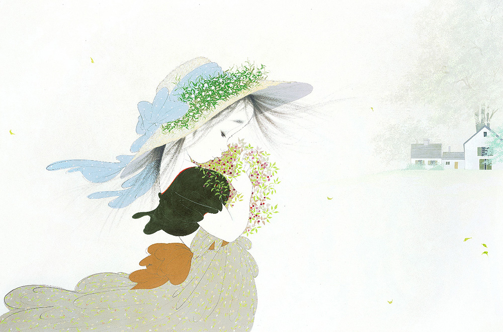 中島潔 【夏のバス停】 レフグラフ 保証書有り 【公式通販】