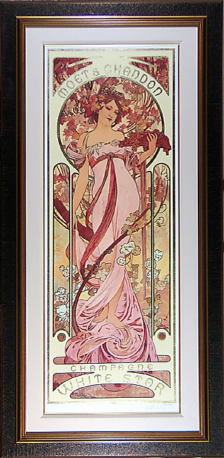 アルフォンス・ミュシャ シャンパンホワイトスター 191/300 VR8696B