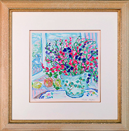 レスリー・セイヤー「グリーンウイッカーズチェア」シルクスクリーン