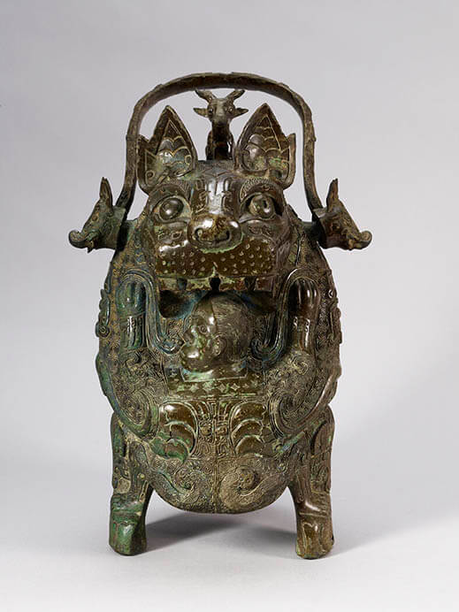 良品】青銅製 聖獣置物 時代物 骨董アンティーク 中国美術 麒麟 良品