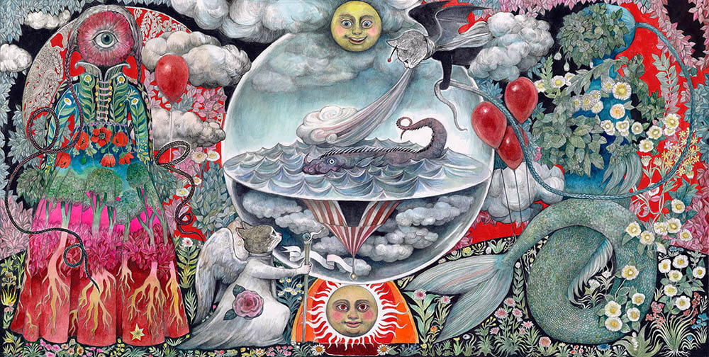 ヒグチユウコ サーカス展 皿 チラシ ヒグチユウコ サーカス展 皿