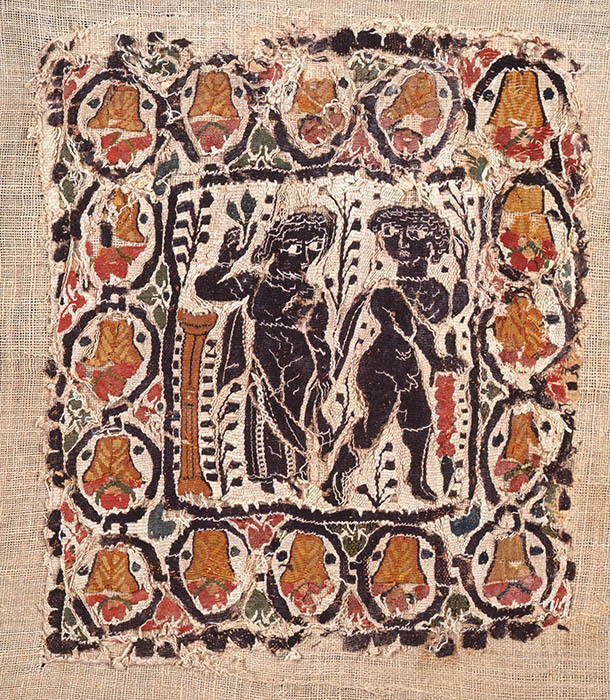 エジプト古代染織コプト裂100点 -織り文様は何を表しているのか