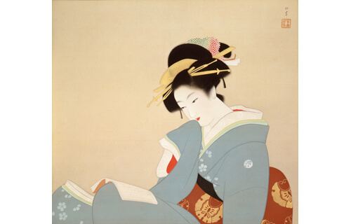 も*ル様 上村松園【複製】『静』限定33/200 美品 美人図 静御前 小学館