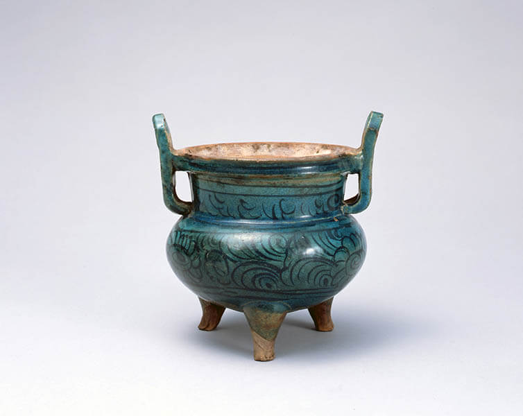 宋越窯浮彫竜紋桃型筆洗 書道具 文房具 現代工芸品 美術品 置物 宋越窯