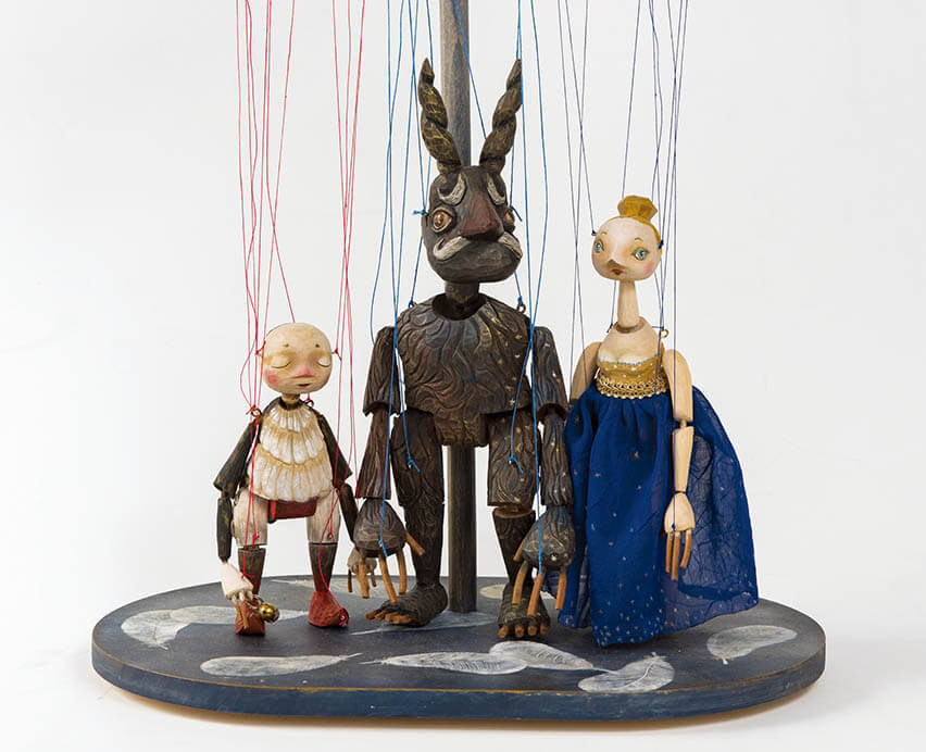 ビンテージ マリオネット チェコ プラハ 操り人形 ハンドメイド 作家