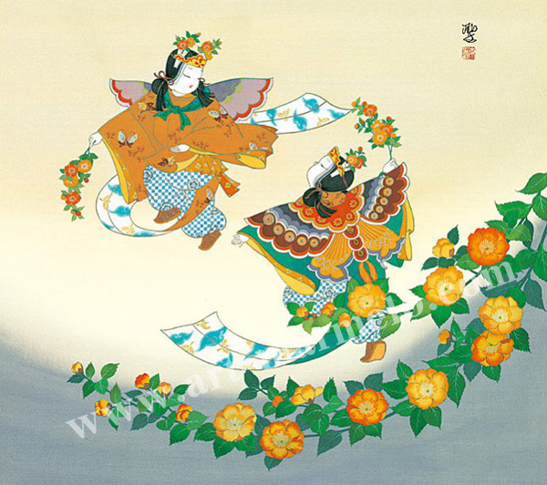 色紙(102)JARKET173735 東聖観による源氏物語の色紙☆ 色紙(102)JARKET