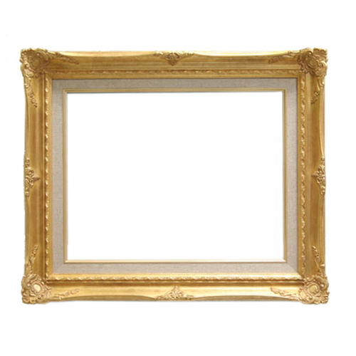 サモン F30サイズ 額縁 金色 未使用 経年 額縁 ゴールド サモン F30