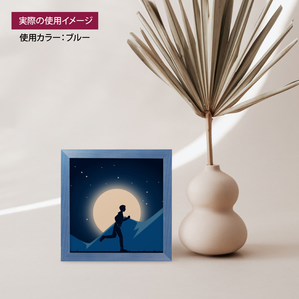 スクエアフォトフレーム：MRN-D5508-B レッド（ガラス） | マルニ額縁