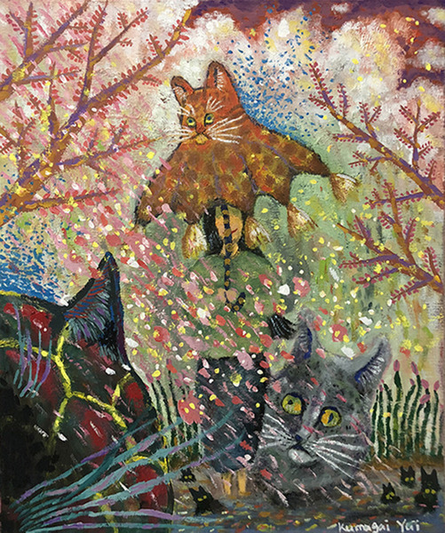 妖しい月と猫」 by 白薔薇｜Artmeter｜暮らしを彩るアートが、きっと