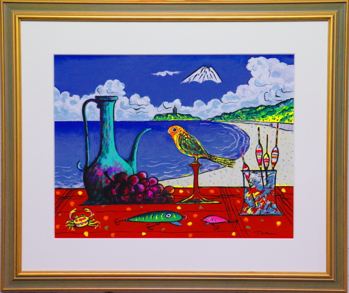 空飛ぶ画家糸川裕志のポップアートの富士山曼荼羅の一点です。アクリル